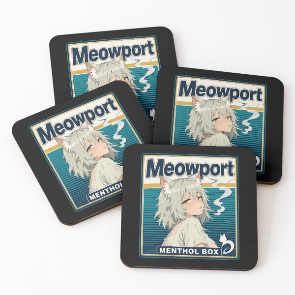 Item preview, Meowport Yani Neko Retro Chainsmoker Cat Cool Toned designed and sold by bernicepgossc.