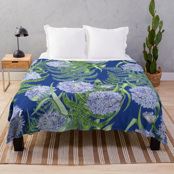 Item preview, Harmony blue flowers agapanthus with fern designed and sold by MartaHorodniczy.