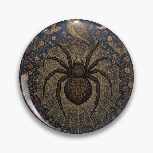Item preview,  Medieval style Halloween Tapestry  spider and bats designed and sold by Vintage Designs +.