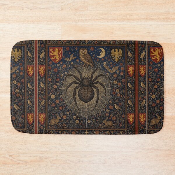 Item preview,  Medieval style Halloween Tapestry  spider and bats designed and sold by Vintage Designs +.