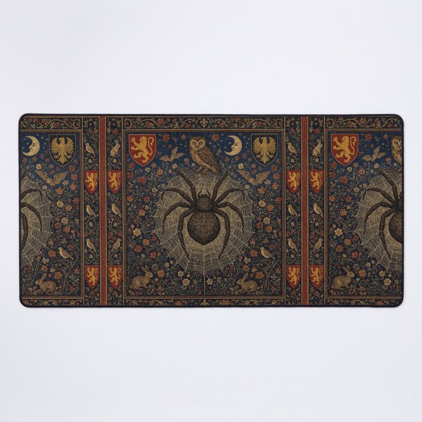 Item preview,  Medieval style Halloween Tapestry  spider and bats designed and sold by Vintage Designs +.