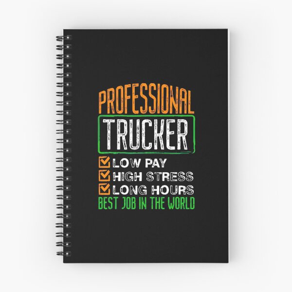 Item preview, Professional Trucker Low Pay High Stress Long Hours Funny designed and sold by kypernikole.