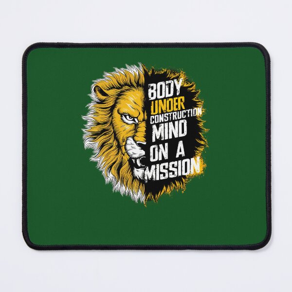 Item preview, Funny Quote Body Under Construction Mind On A Mission 492 designed and sold by GvenceJewelry.