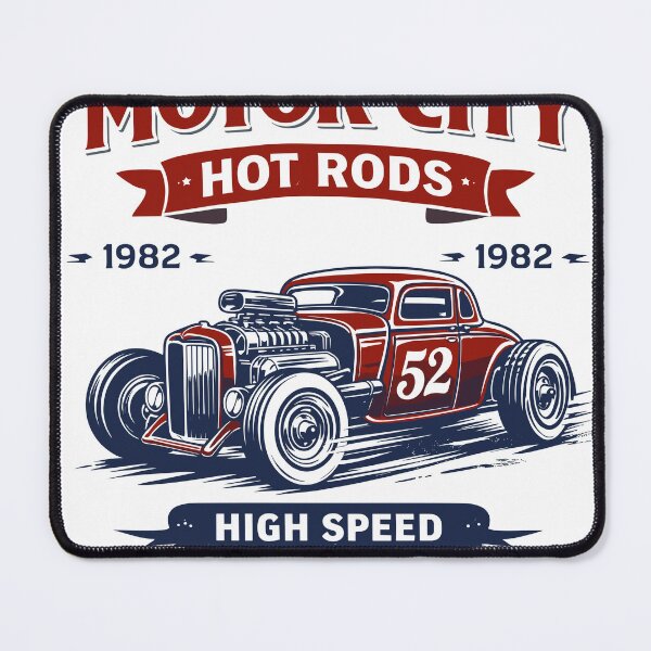 Item preview, Motor City Hot Rods Poster designed and sold by Matinez Pink.