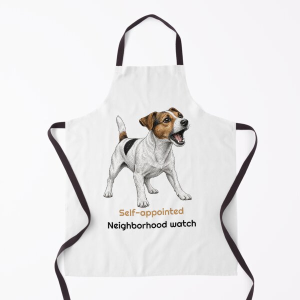 Item preview, Funny Jack Russell Neighborhood Watch Quote designed and sold by bluesquidink.