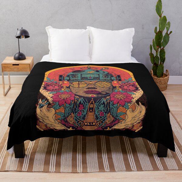 Item preview, Psychedelic Cyber Bloom: Retro Cyberpunk Poster Art designed and sold by Mythical Entanglement.