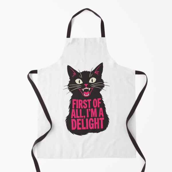 Item preview, First of All I'm a Delight Roaring Black cat designed and sold by dudelinart.