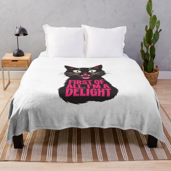 Item preview, First of All I'm a Delight Roaring Black cat designed and sold by dudelinart.