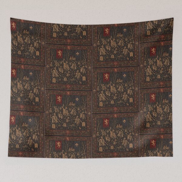 Item preview, Medieval style Halloween Tapestry Zombies designed and sold by Vintage Designs +.