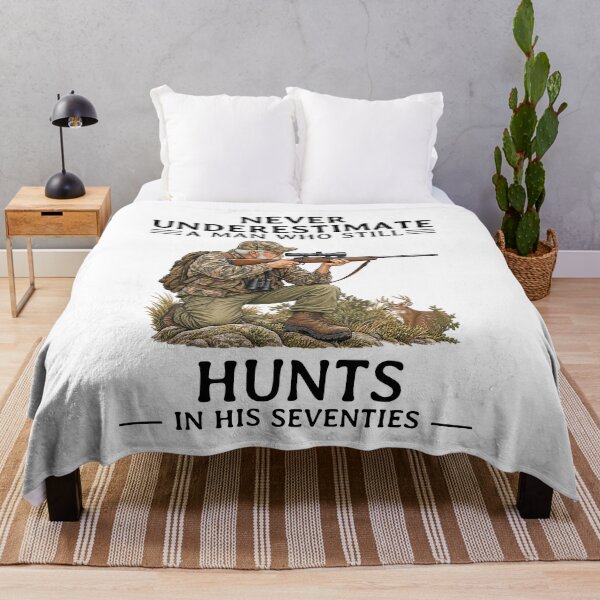 Item preview, Never Underestimate an Old Man Who Still Hunts in His Seventies designed and sold by LounisArt.