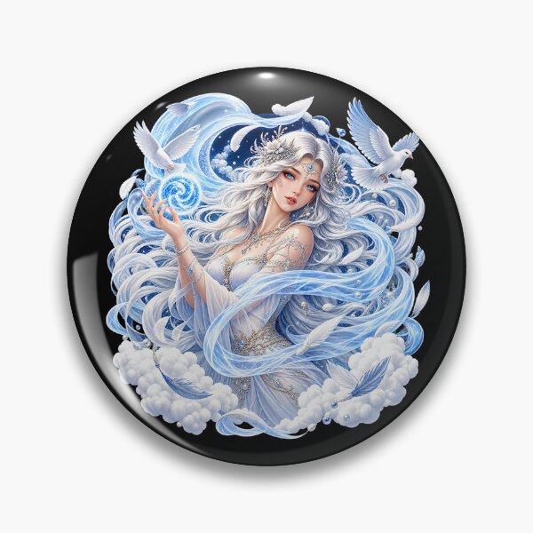 Item preview, Wind Goddess – Celestial Air and Mystical Feathers designed and sold by TroviTutto.