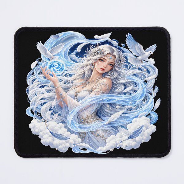 Item preview, Wind Goddess – Celestial Air and Mystical Feathers designed and sold by TroviTutto.