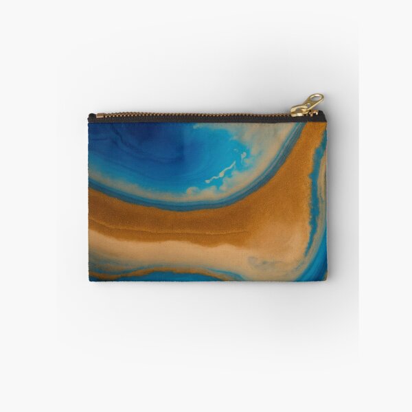 Item preview, Marbled Blue and Orange Abstract designed and sold by shelteredinside.