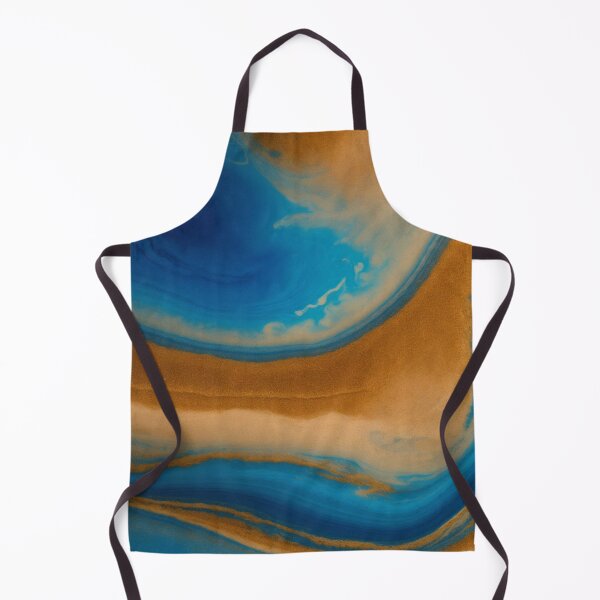 Item preview, Marbled Blue and Orange Abstract designed and sold by shelteredinside.