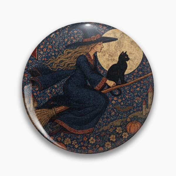 Item preview, Medieval style Halloween Tapestry Witch designed and sold by Vintage Designs +.