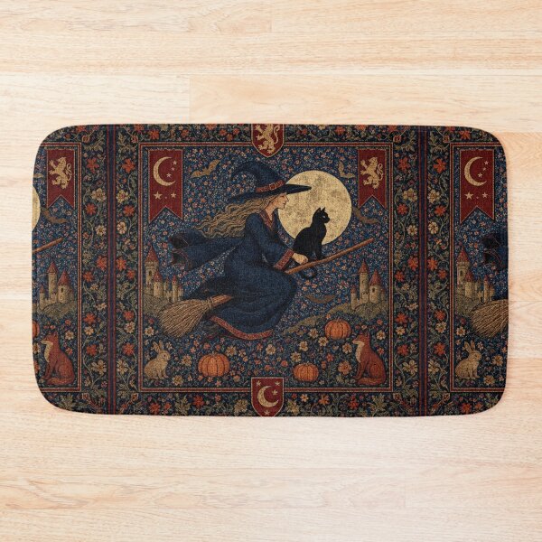 Item preview, Medieval style Halloween Tapestry Witch designed and sold by Vintage Designs +.