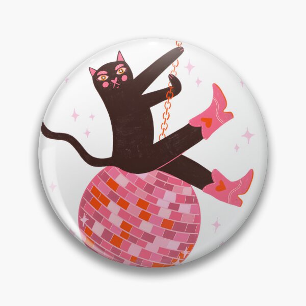 Item preview, Yeehaw! Cute Cat In Cowboy Boots Riding A Disco Ball - Fun Party Illustration | Perfect Gift For You And Friends designed and sold by kidgoback.