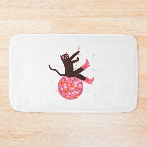 Item preview, Yeehaw! Cute Cat In Cowboy Boots Riding A Disco Ball - Fun Party Illustration | Perfect Gift For You And Friends designed and sold by kidgoback.