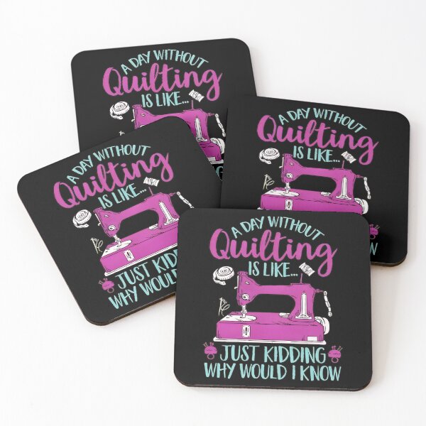 Item preview, Quilting Is Like Just Kidding Funny Sewing Machine Design designed and sold by disheragmorgan.