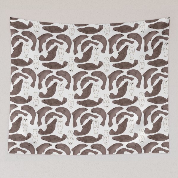 Item preview, Cute Grey Seal Pattern designed and sold by EllenorMererid.