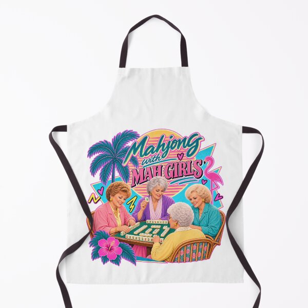 Item preview, Funny Golden Girls Mahjong Parody | 90s Memphis style design - Mahjong with Mah Girls  designed and sold by SpookyShadesLab.