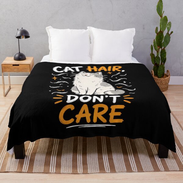 Item preview, Cat Hair Don't Care Funny Cat Lover Humor designed and sold by OlyvieArt.