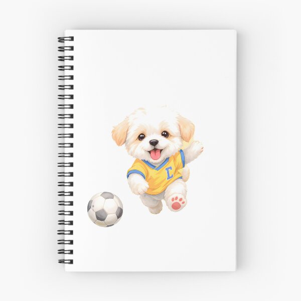 Item preview, Adorable Maltipoo soccer Art designed and sold by Kedspicedesign.