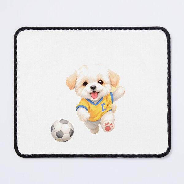 Item preview, Adorable Maltipoo soccer Art designed and sold by Kedspicedesign.