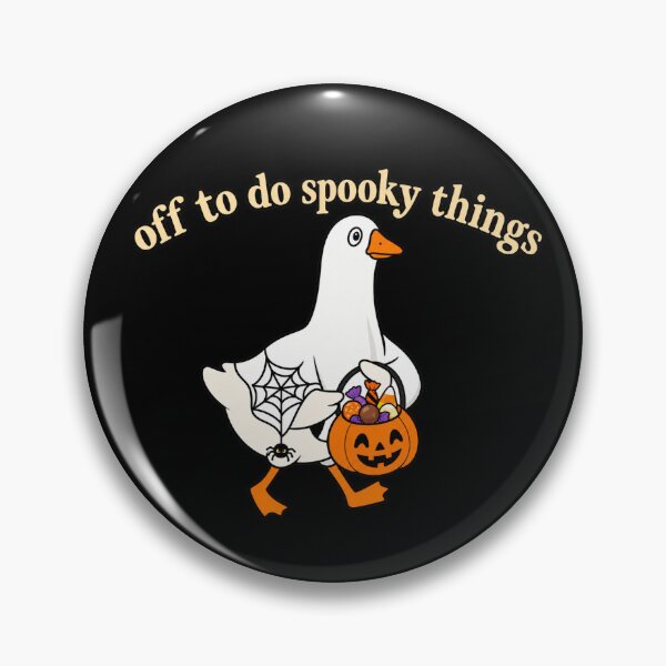 Item preview, Off To Do Spooky Things Goose designed and sold by DogoMalulu.