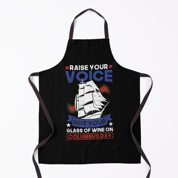 Item preview, Raise Your Voice Not Your Glass Columbus Day designed and sold by langoncbbialik.