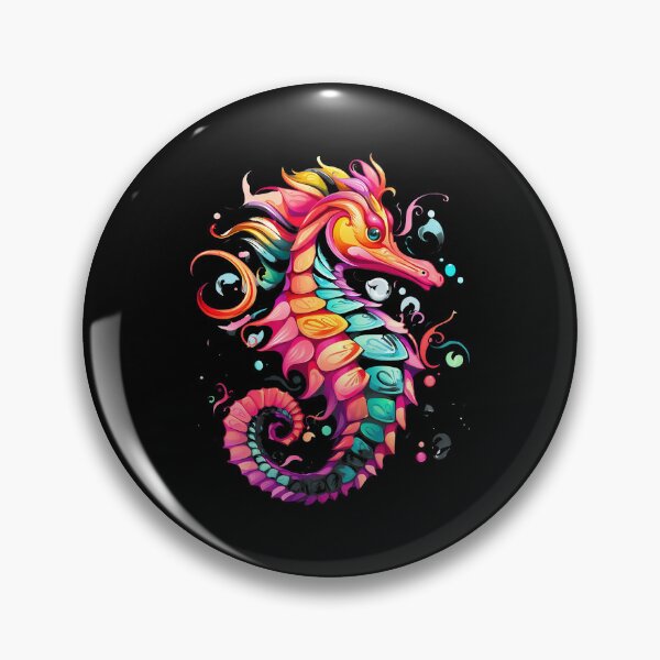 Item preview, Rainbow Seahorse Creature Swirl Art designed and sold by disheragmorgan.