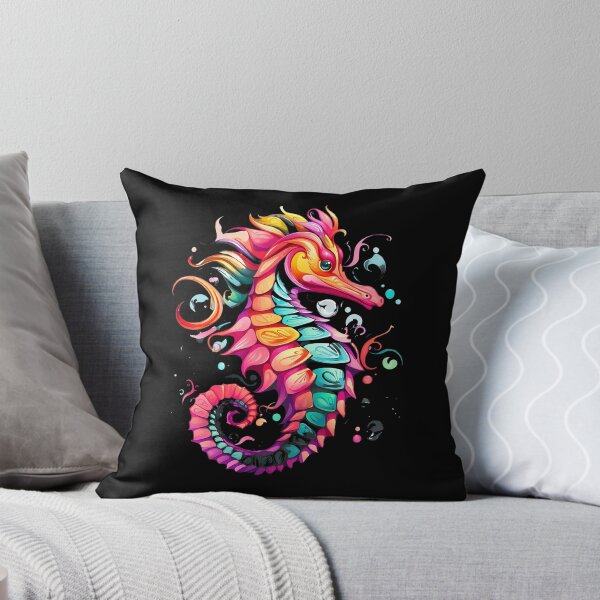 Item preview, Rainbow Seahorse Creature Swirl Art designed and sold by disheragmorgan.