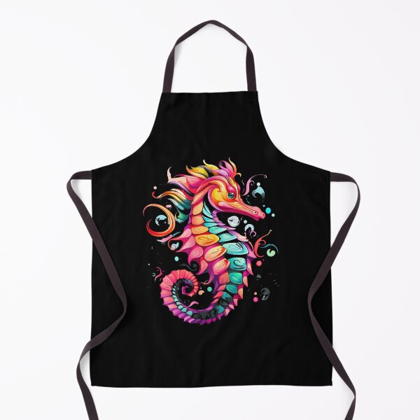 Item preview, Rainbow Seahorse Creature Swirl Art designed and sold by disheragmorgan.
