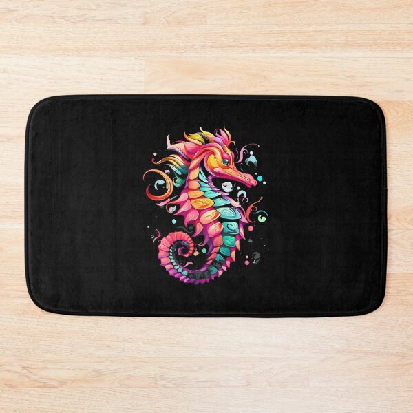 Item preview, Rainbow Seahorse Creature Swirl Art designed and sold by disheragmorgan.