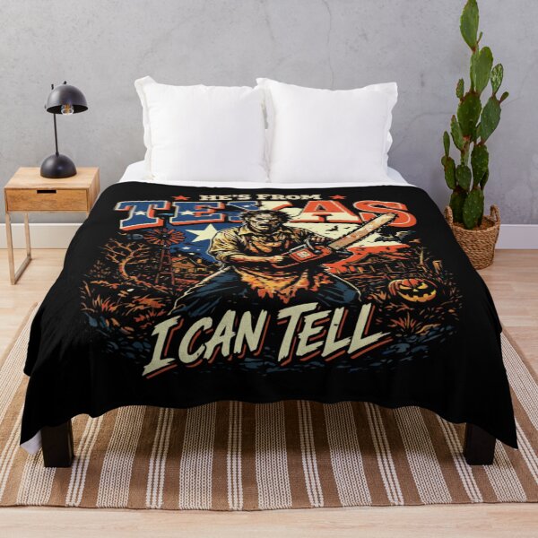 Item preview, He's From Texas I Can Tell - Chainsaw Horror designed and sold by BraylenDrado.