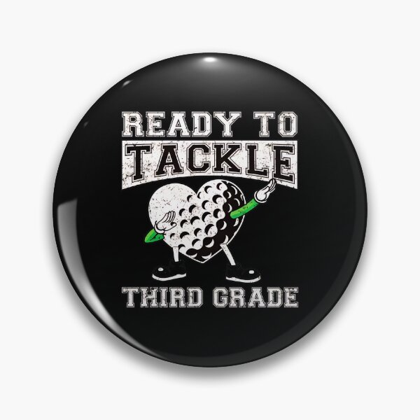 Item preview, Ready to Tackle Third Grade Golf Heart Dab designed and sold by disheragmorgan.