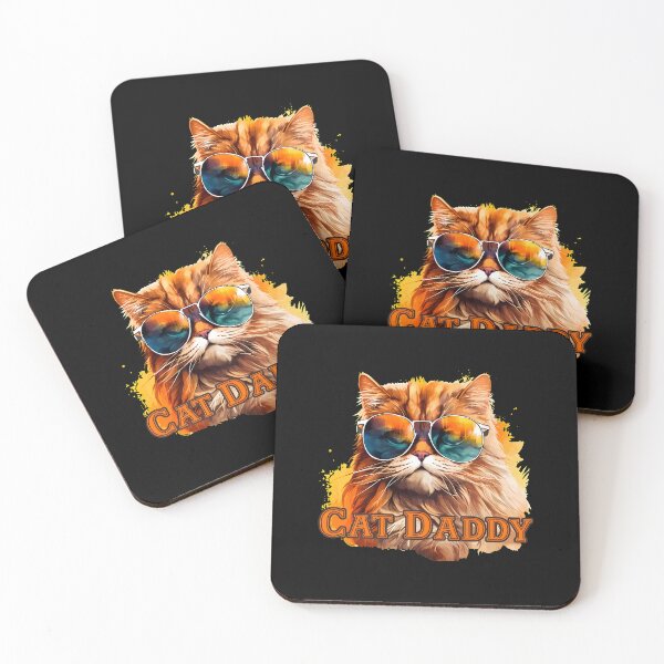 Item preview, Cool Cat Daddy Aviator Sunglasses Funny Pet Lover Gift designed and sold by OlyvieArt.
