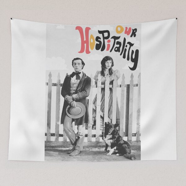 Item preview, Nuestra hospitalidad 1923 – Cartel de cine clásico mudo de época designed and sold by variotayoe.