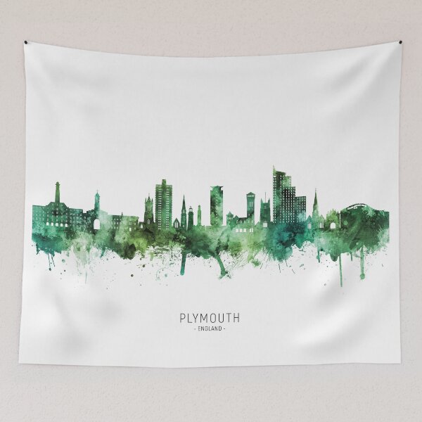Item preview, Plymouth England Skyline designed and sold by ArtPrints.