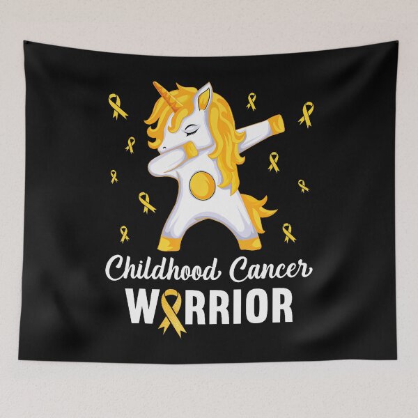 Item preview, Childhood Cancer Warrior Gold Ribbon Unicorn Awareness designed and sold by TysonLangosh.