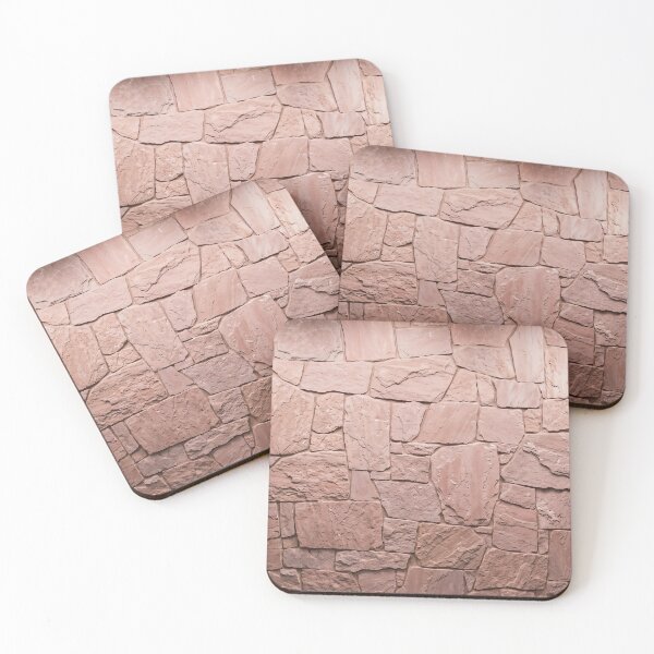 Item preview, Rustic Pink Stone Slates Wall Minimalist Natural Photo HD designed and sold by bard-art.