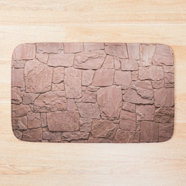 Item preview, Rustic Pink Stone Slates Wall Minimalist Natural Photo HD designed and sold by bard-art.
