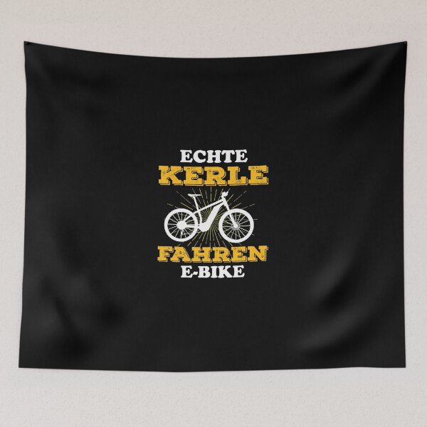 Item preview, Real Guys Ride E-Bikes German Cycling Humorous Gift designed and sold by ziehmoukyles.