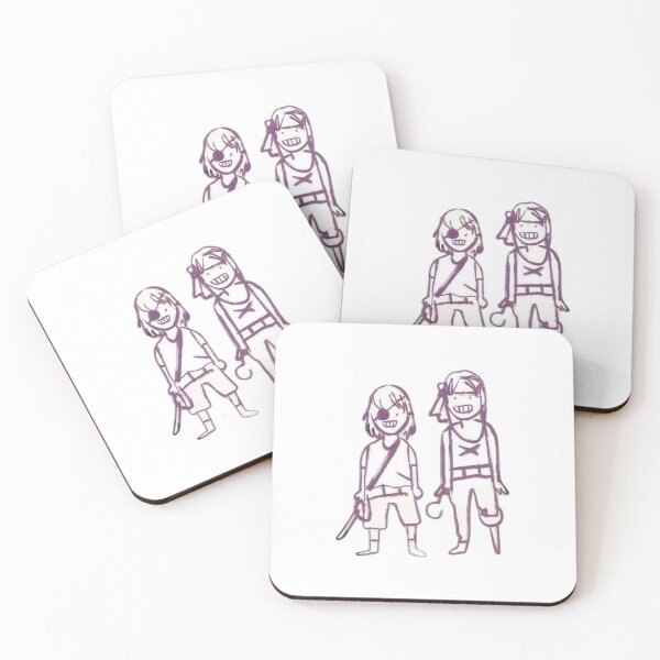Item preview, Max and Chloe Pirate Drawing designed and sold by The Tee Lab.
