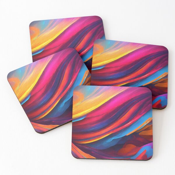 Item preview, Vibrant Abstract Textured Waves designed and sold by shelteredinside.