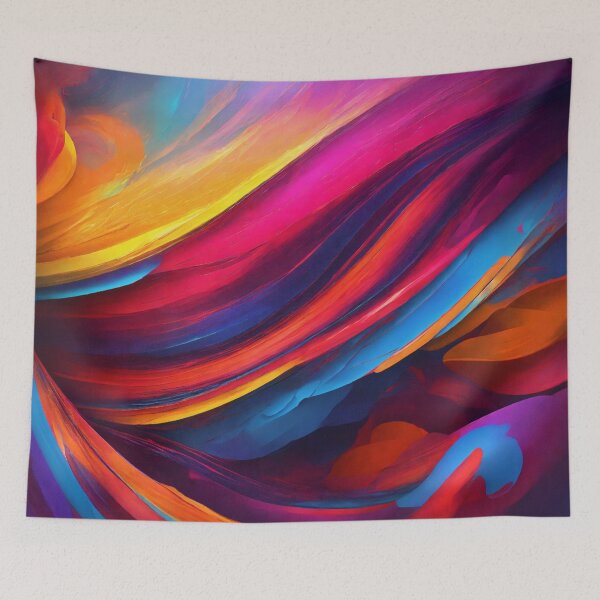 Item preview, Vibrant Abstract Textured Waves designed and sold by shelteredinside.