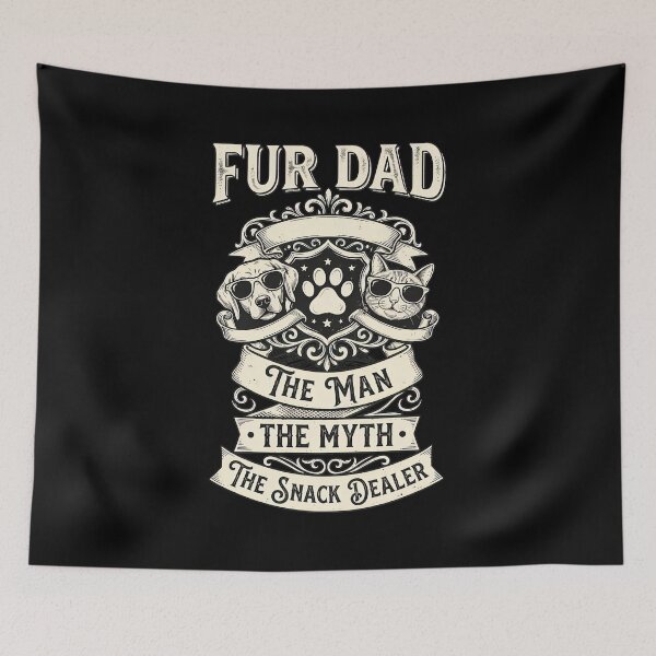 Item preview, Fur Dad The Man The Myth The Snack Dealer designed and sold by OlyvieArt.