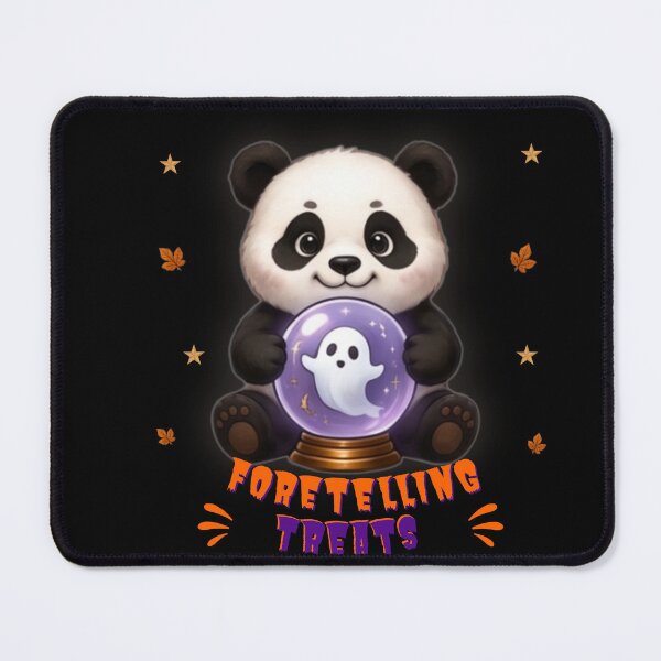 Item preview, Cute Spooky Panda Foretelling Treats Halloween Crystal Ball designed and sold by EnginerdStudio.