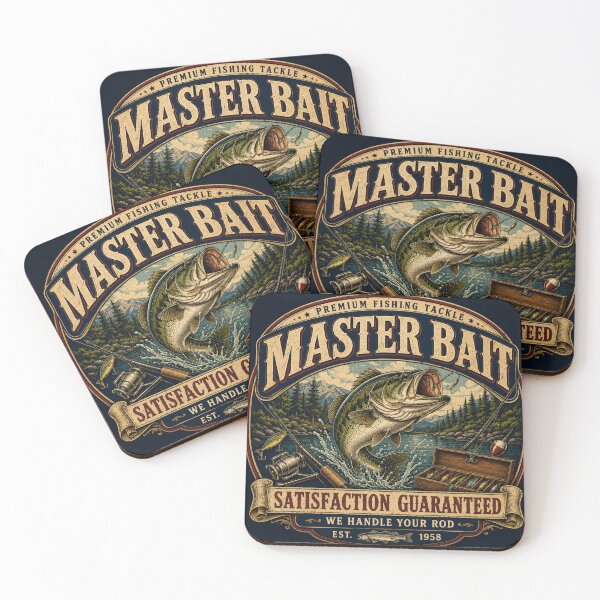 Item preview, Master Bait Fishing Tackle – Funny Fishing Pun designed and sold by Pop, Culture and Stuff.