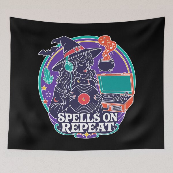 Item preview, Halloween Witch Music | Spells on Repeat Vinyl Record designed and sold by Uglyandcute.